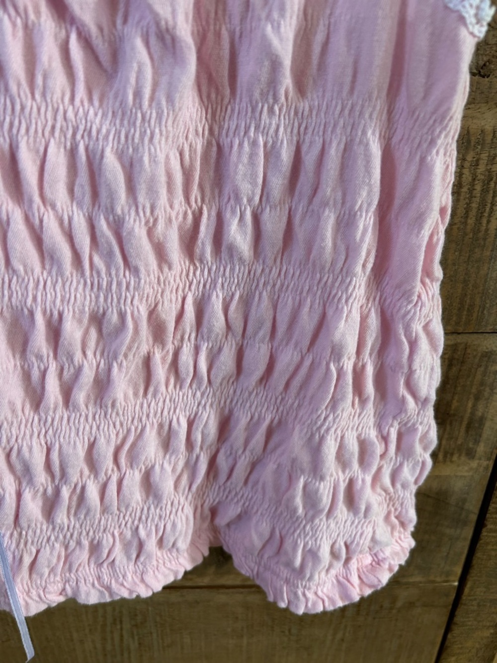 Vintage Vibes Denim and Blues Quilted Pink Camisole - Picture 6 of 11